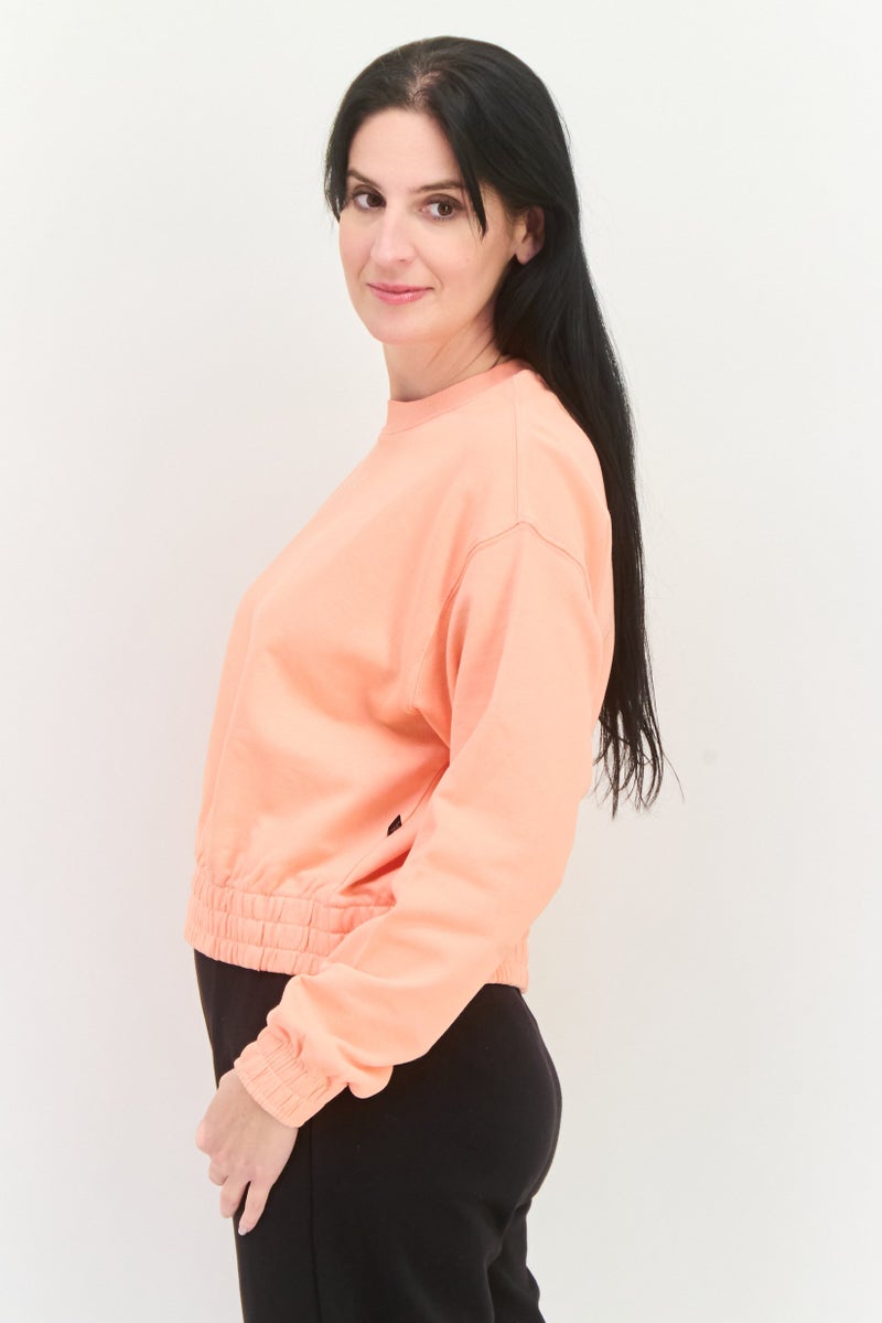 PUMA Women Sportswear Fit Long Sleeve Outdoor Sweatshirt , Peach Rose - Image 2